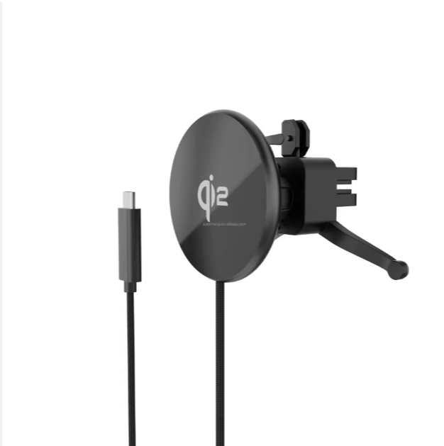 QicDock 25W Wireless Car Charger Mount (Auto Clamping _